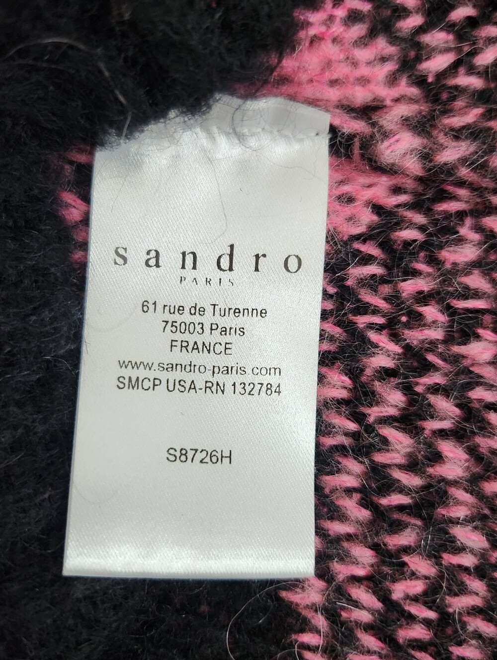 ASO Emily In Paris & Taylor Swift Pink Black Plaid Sweater Oversized Fits Small - Picture 13 of 15